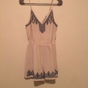 Embroidered romper